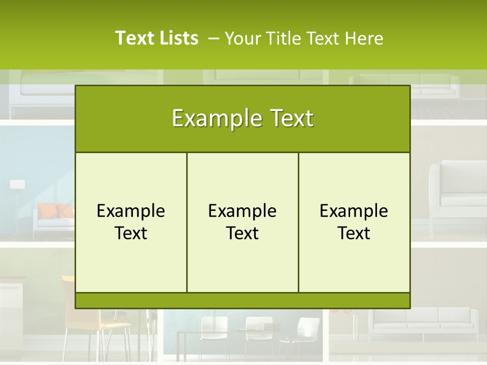Wohnung Zimmerpflanze Stein PowerPoint Template