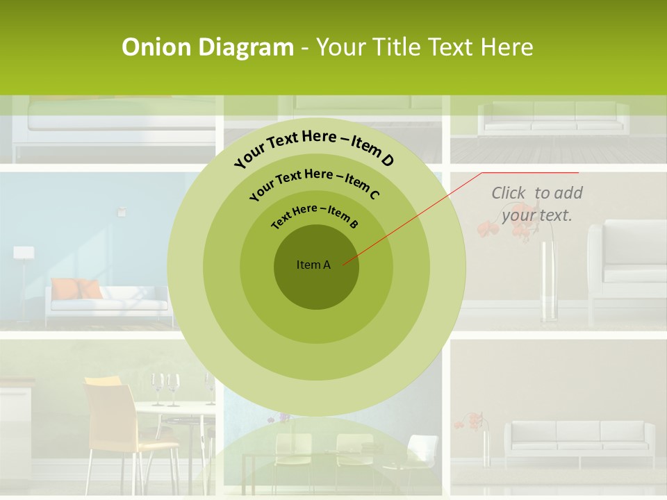 Wohnung Zimmerpflanze Stein PowerPoint Template