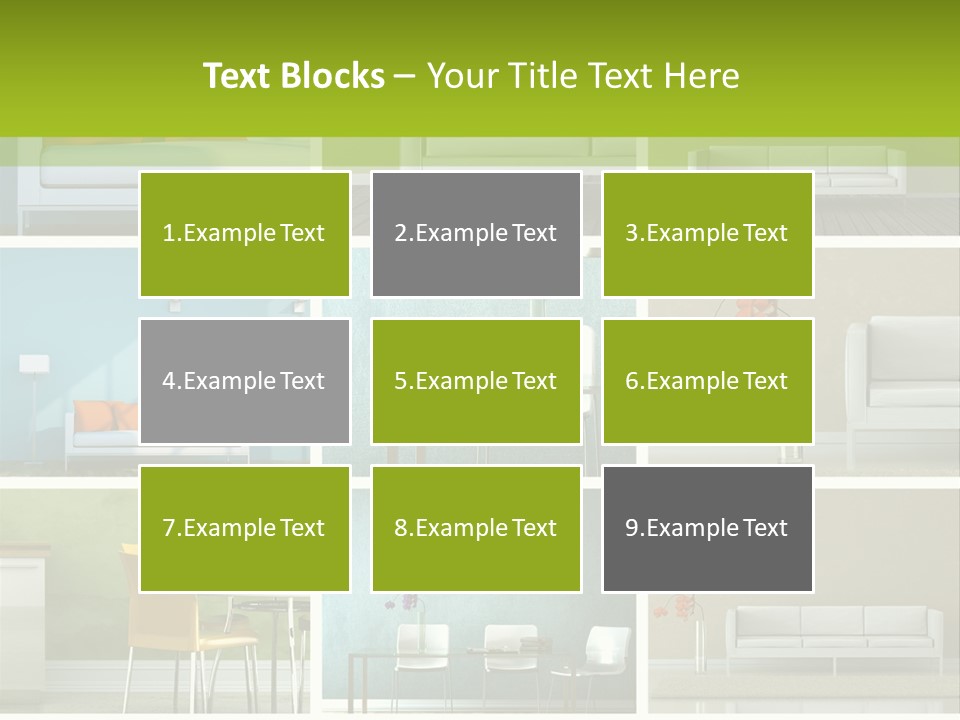 Wohnung Zimmerpflanze Stein PowerPoint Template