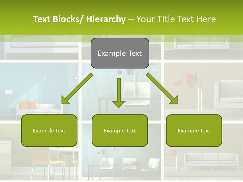 Wohnung Zimmerpflanze Stein PowerPoint Template
