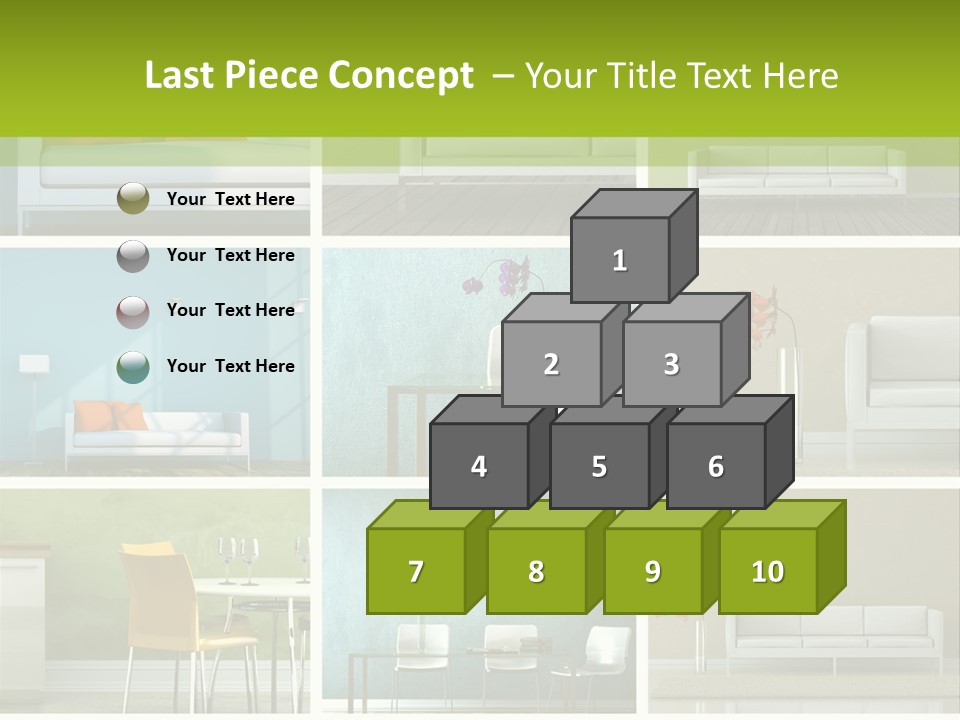 Wohnung Zimmerpflanze Stein PowerPoint Template