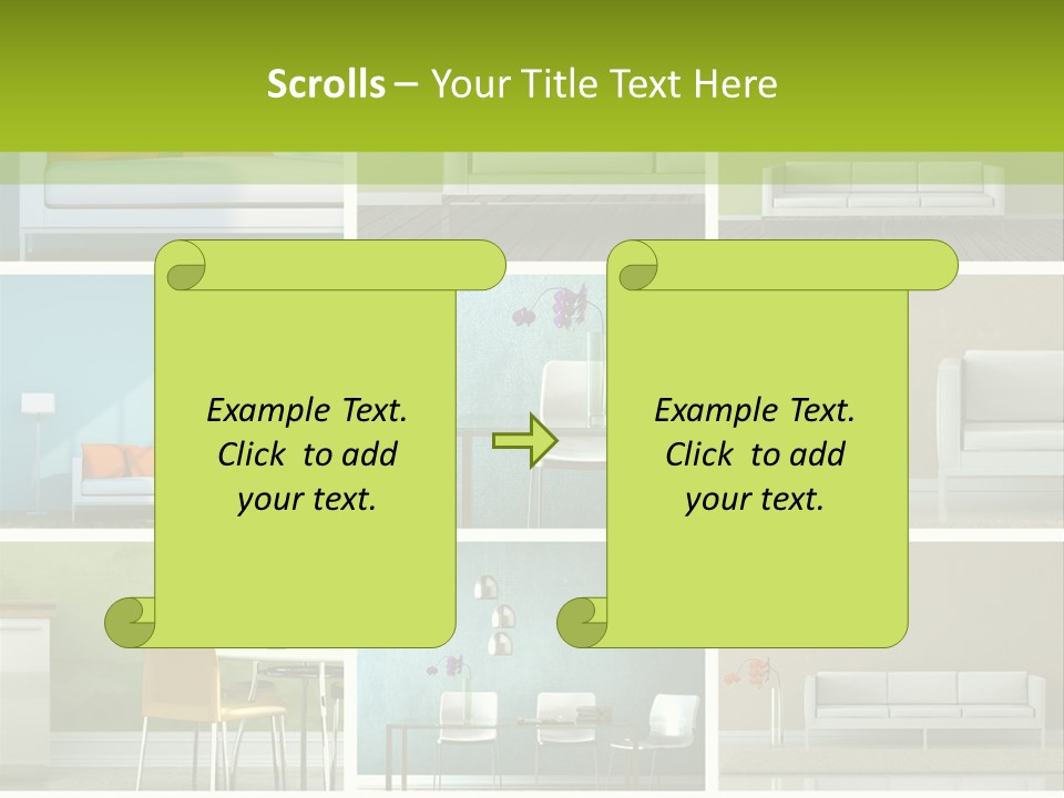 Wohnung Zimmerpflanze Stein PowerPoint Template