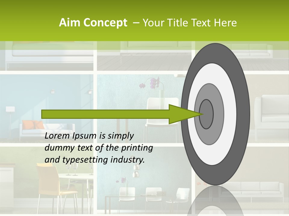 Wohnung Zimmerpflanze Stein PowerPoint Template