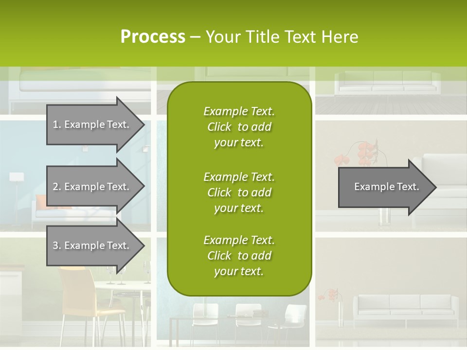 Wohnung Zimmerpflanze Stein PowerPoint Template