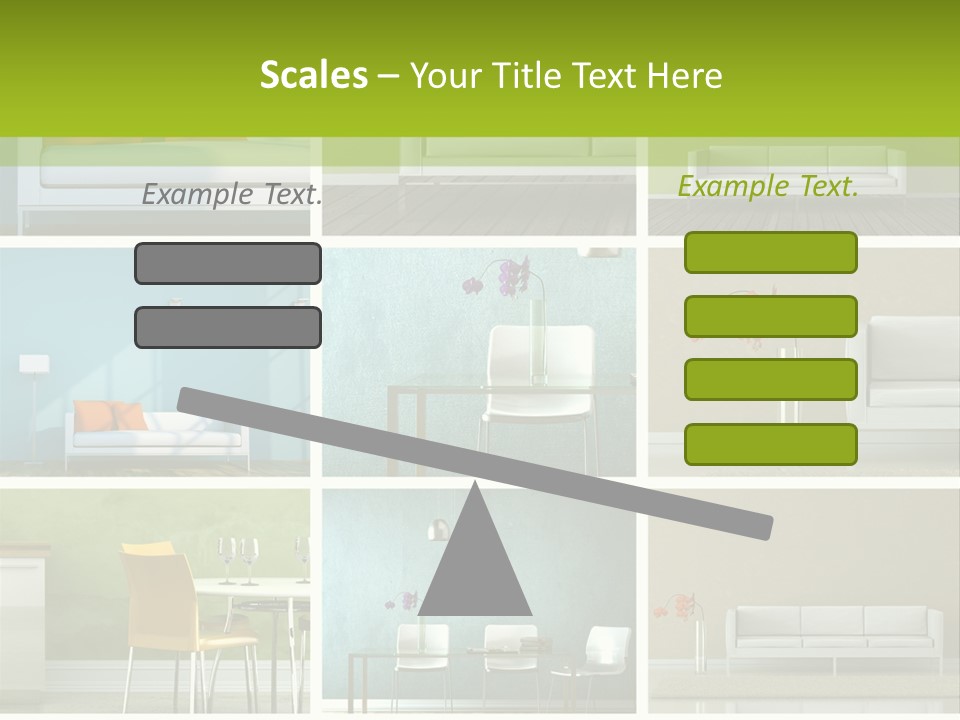Wohnung Zimmerpflanze Stein PowerPoint Template