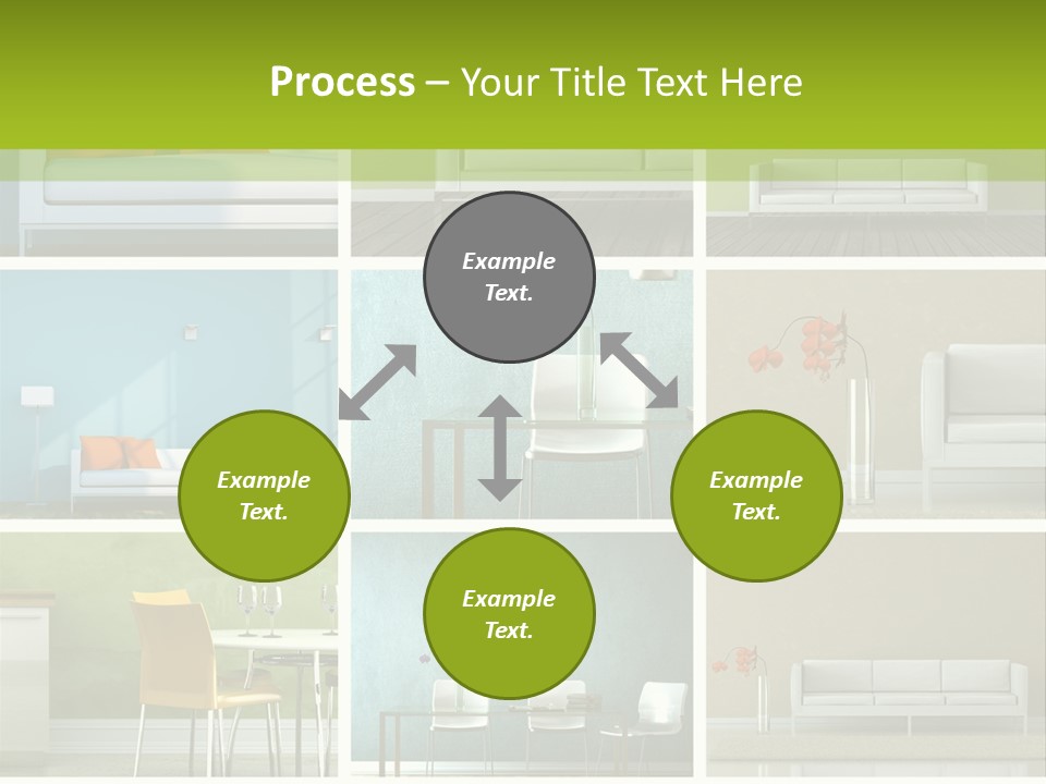 Wohnung Zimmerpflanze Stein PowerPoint Template