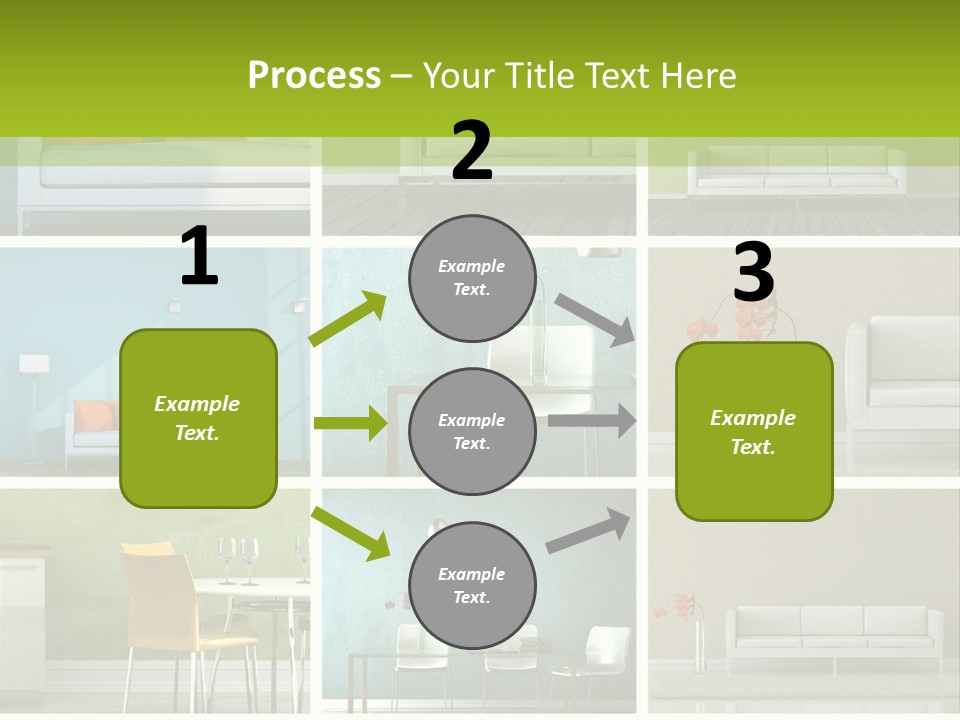 Wohnung Zimmerpflanze Stein PowerPoint Template