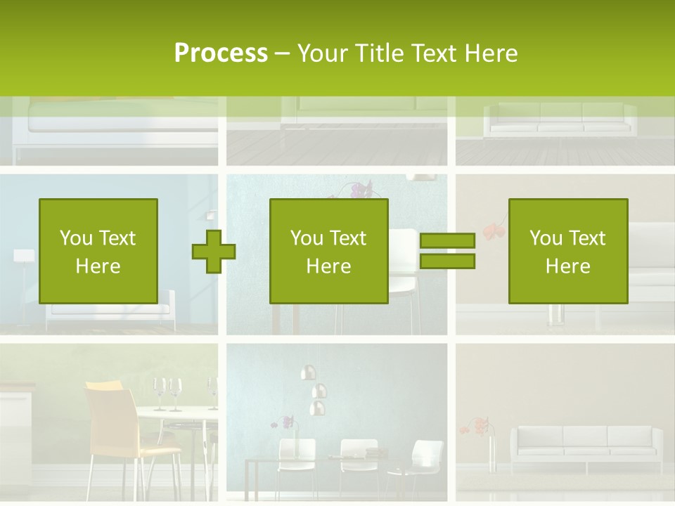 Wohnung Zimmerpflanze Stein PowerPoint Template