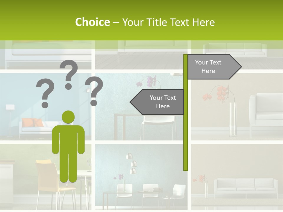 Wohnung Zimmerpflanze Stein PowerPoint Template