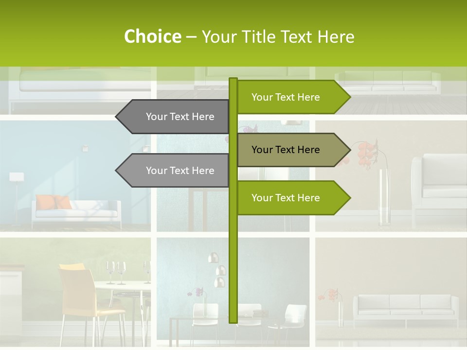 Wohnung Zimmerpflanze Stein PowerPoint Template