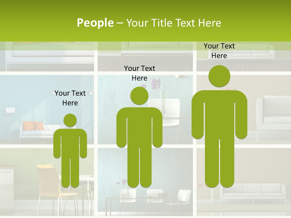 Wohnung Zimmerpflanze Stein PowerPoint Template