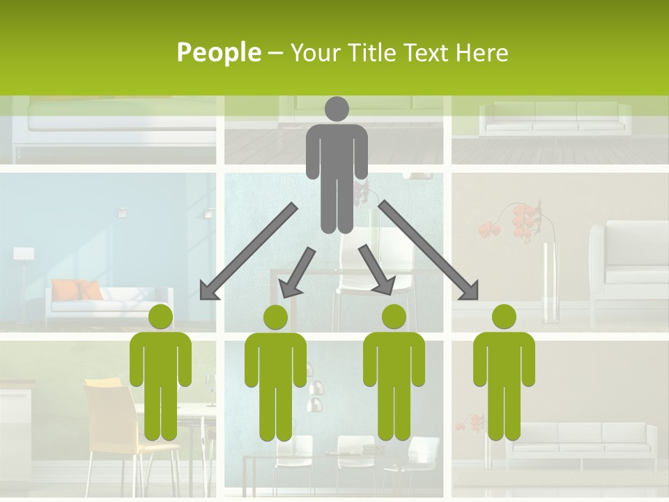 Wohnung Zimmerpflanze Stein PowerPoint Template