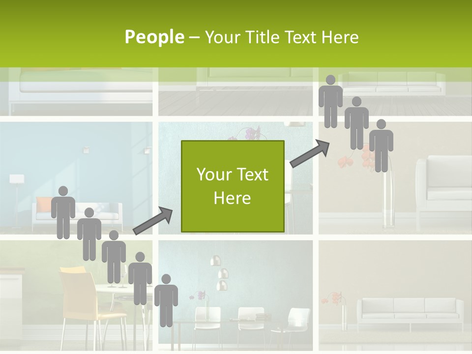 Wohnung Zimmerpflanze Stein PowerPoint Template