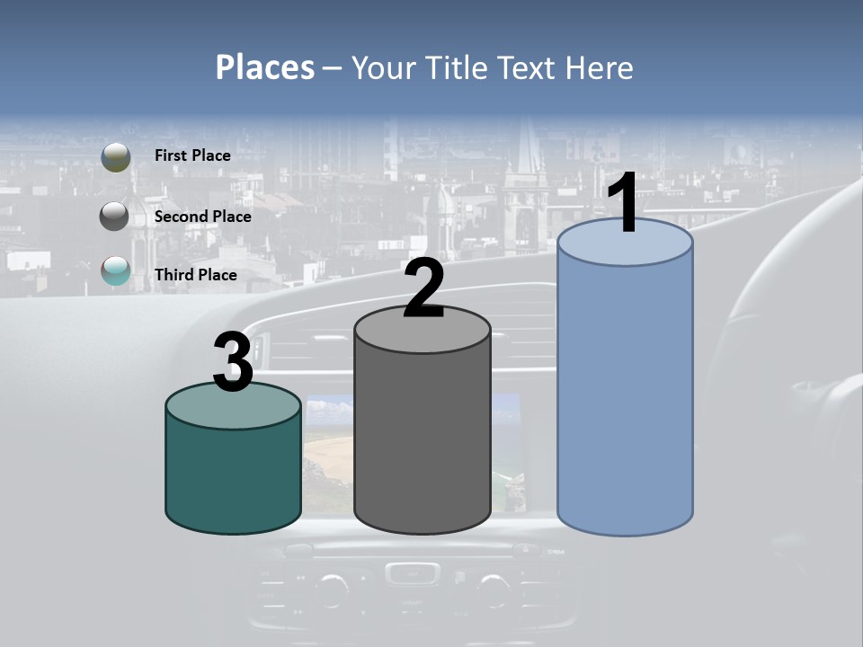 Palazzo Direzione Orizzontale PowerPoint Template