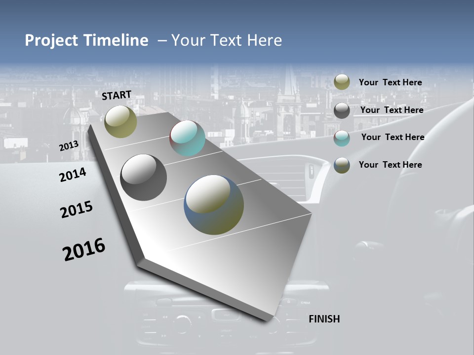 Palazzo Direzione Orizzontale PowerPoint Template
