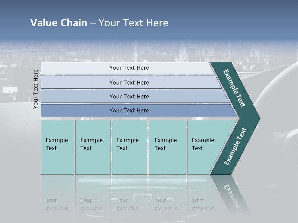 Palazzo Direzione Orizzontale PowerPoint Template