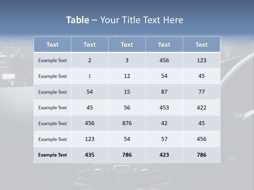 Palazzo Direzione Orizzontale PowerPoint Template