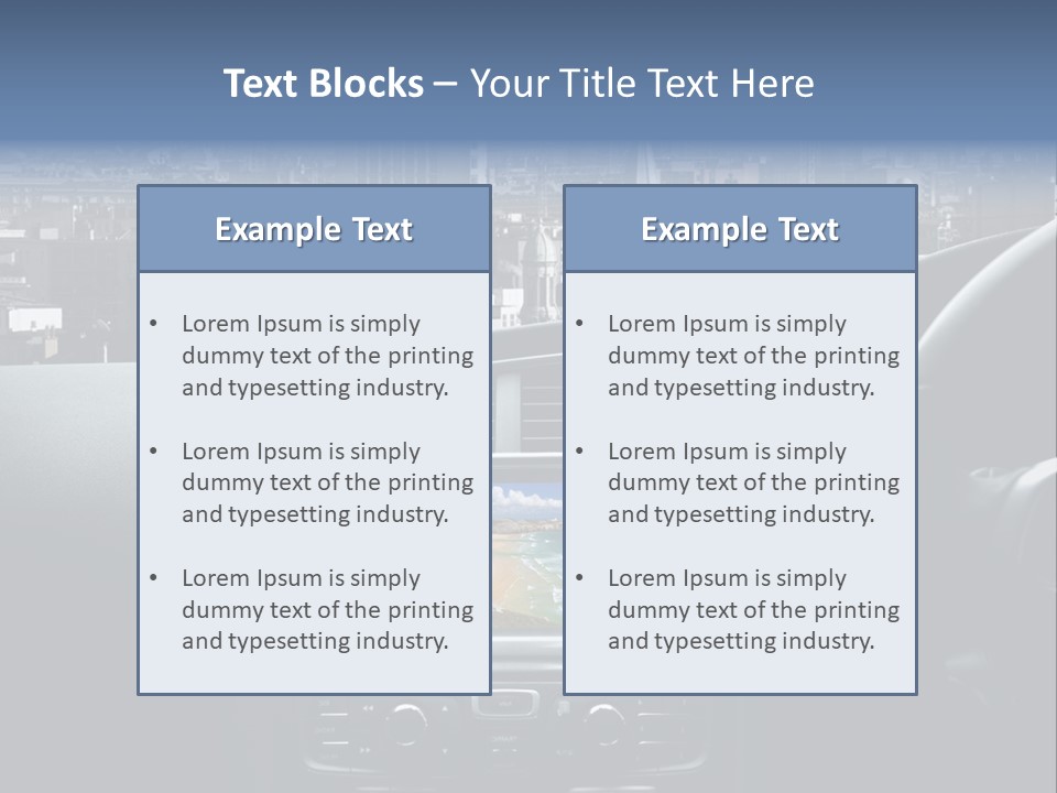 Palazzo Direzione Orizzontale PowerPoint Template