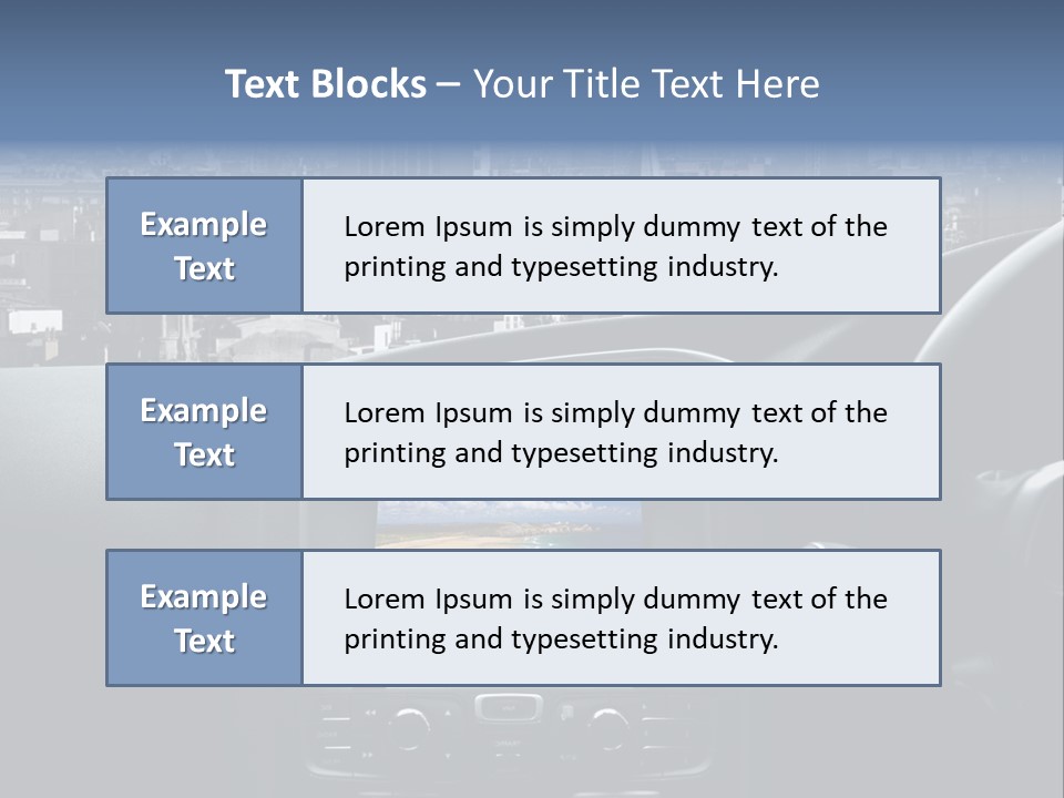 Palazzo Direzione Orizzontale PowerPoint Template