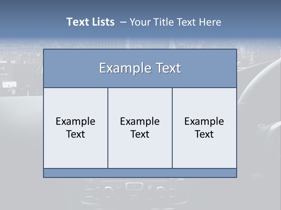 Palazzo Direzione Orizzontale PowerPoint Template