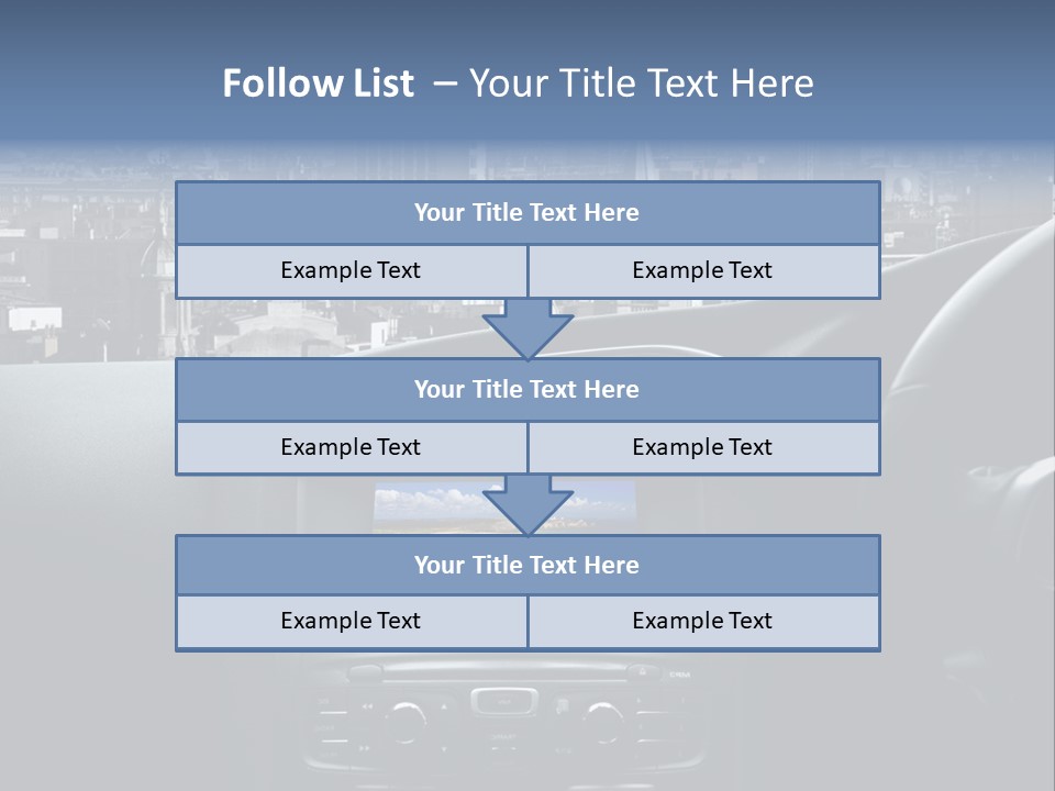 Palazzo Direzione Orizzontale PowerPoint Template