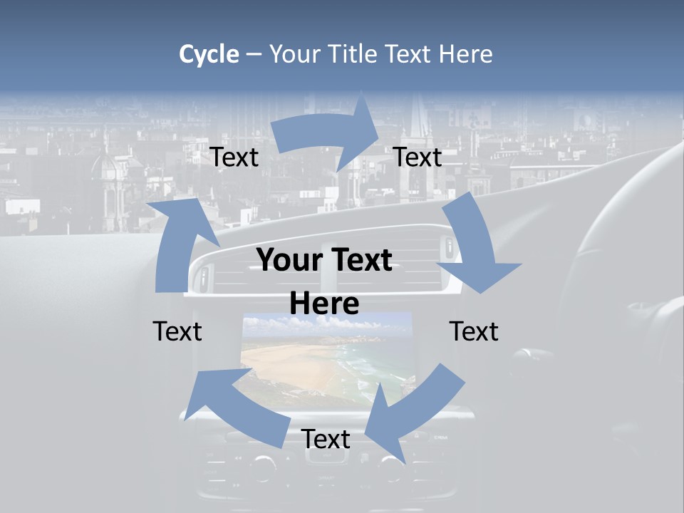 Palazzo Direzione Orizzontale PowerPoint Template