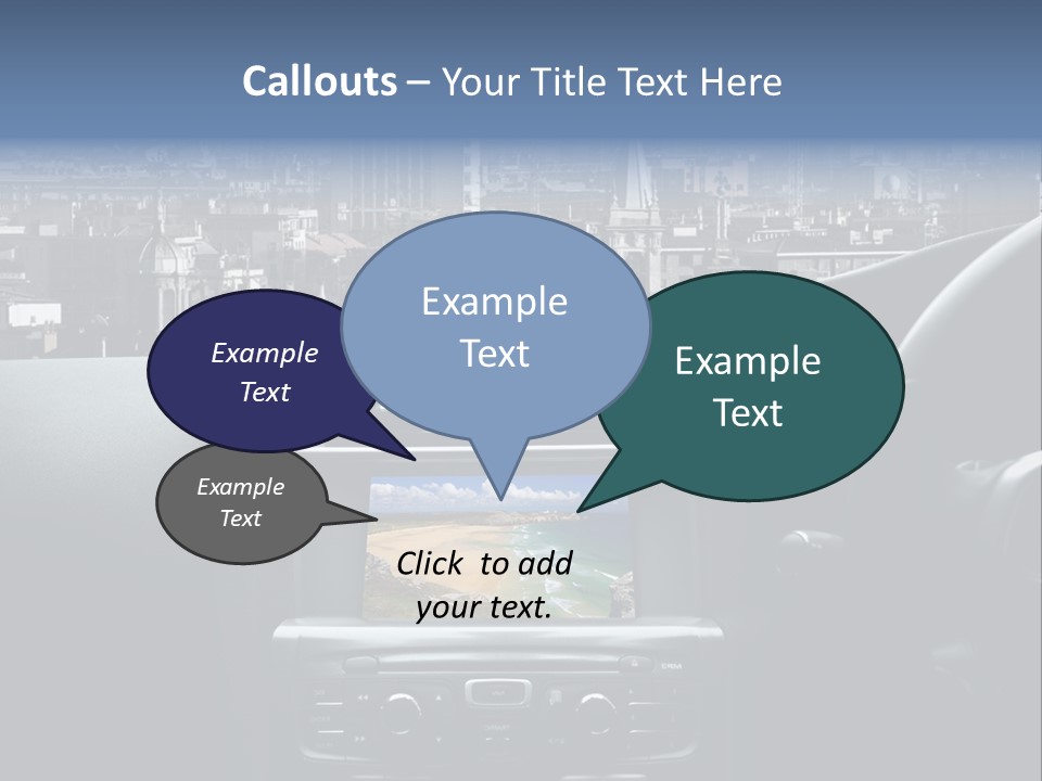 Palazzo Direzione Orizzontale PowerPoint Template