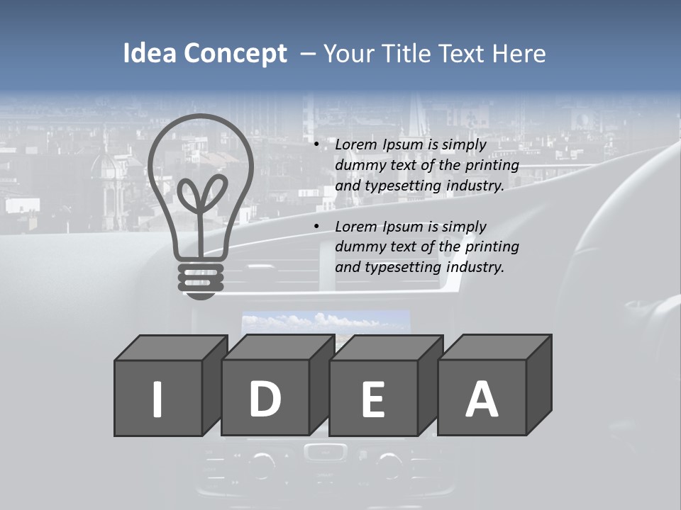 Palazzo Direzione Orizzontale PowerPoint Template