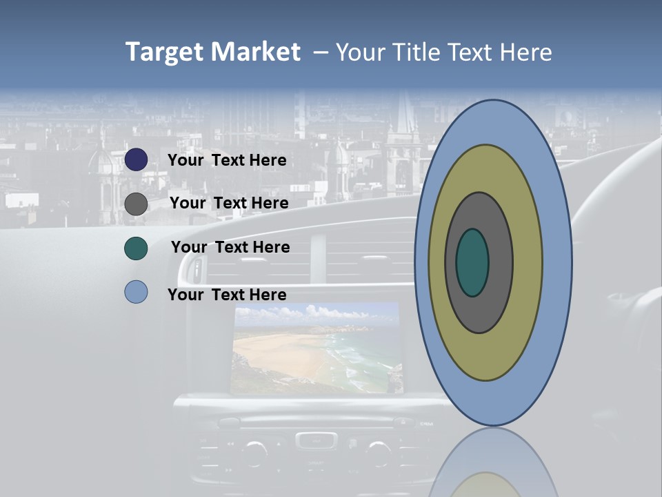 Palazzo Direzione Orizzontale PowerPoint Template