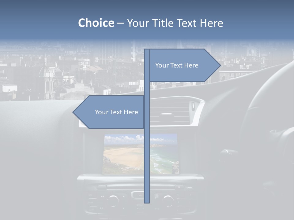 Palazzo Direzione Orizzontale PowerPoint Template