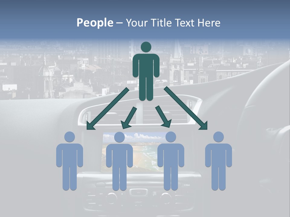 Palazzo Direzione Orizzontale PowerPoint Template