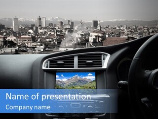 Immaginazione Auto Monti PowerPoint Template