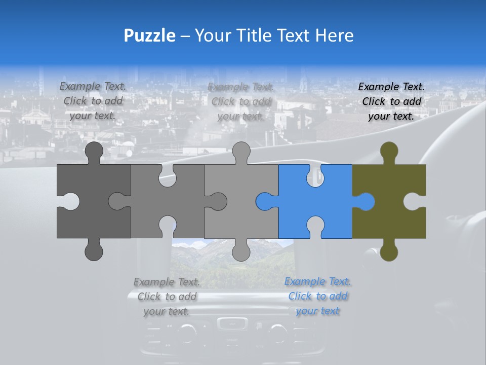 Immaginazione Auto Monti PowerPoint Template