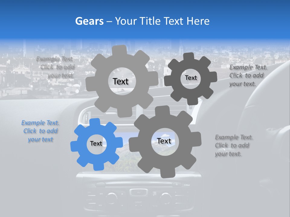 Immaginazione Auto Monti PowerPoint Template