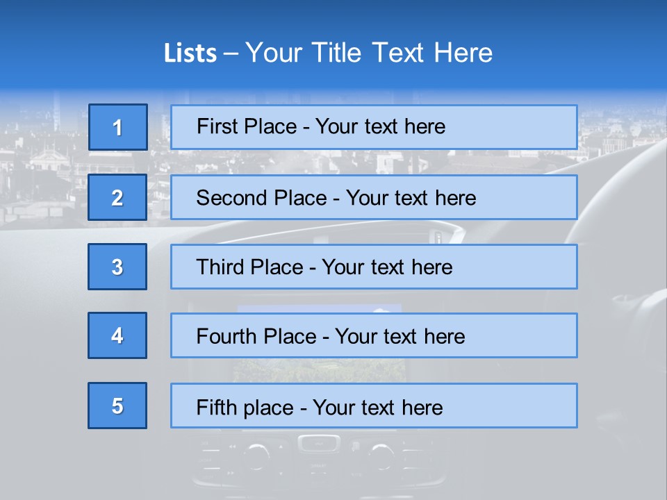 Immaginazione Auto Monti PowerPoint Template