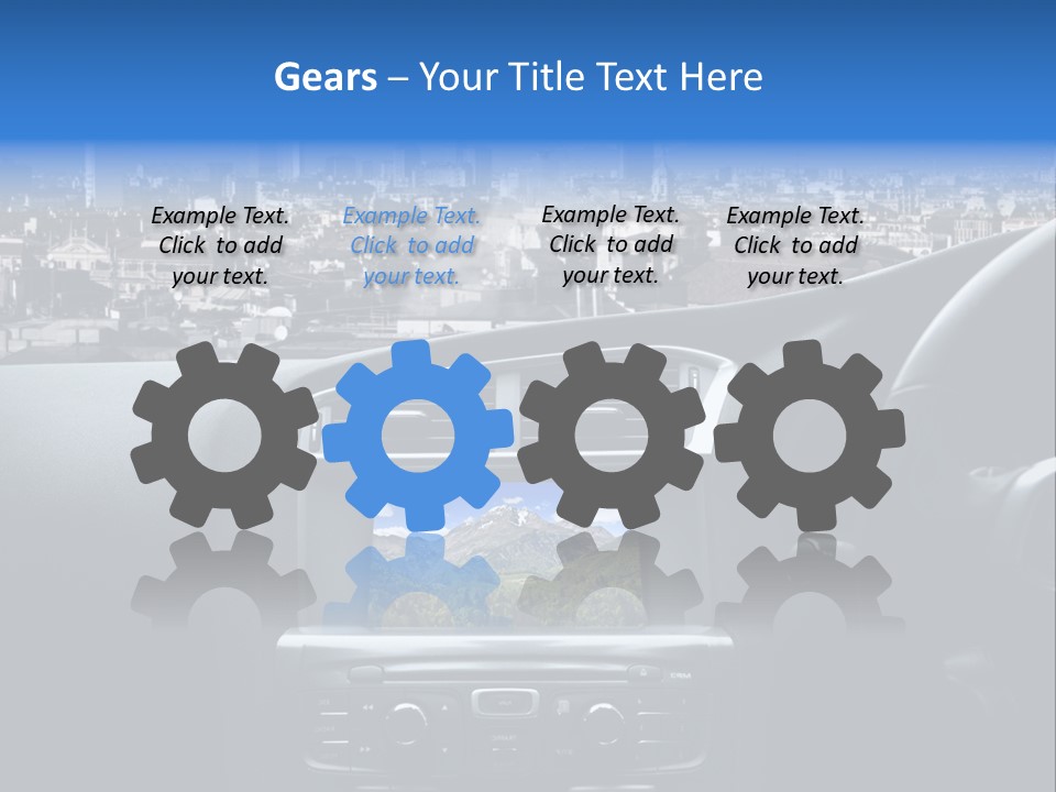 Immaginazione Auto Monti PowerPoint Template