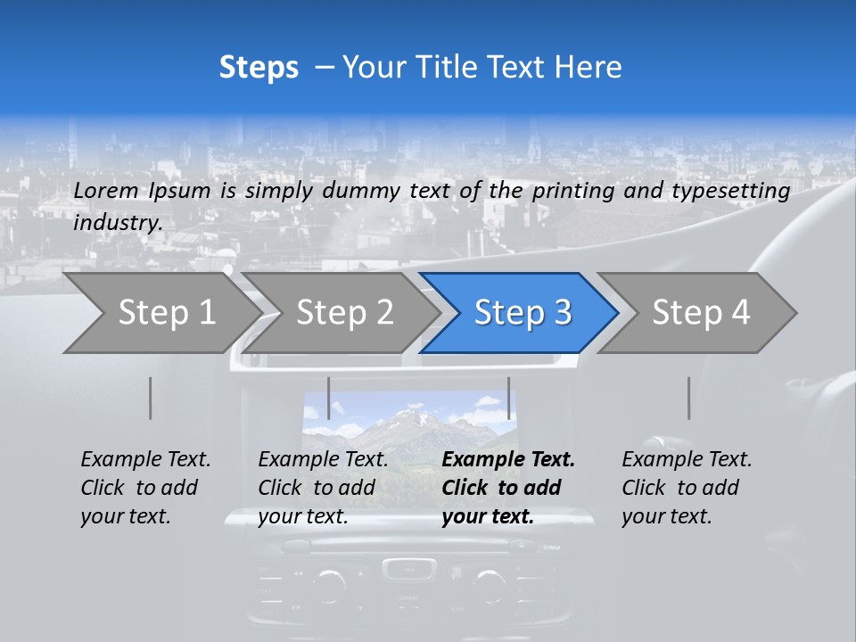 Immaginazione Auto Monti PowerPoint Template