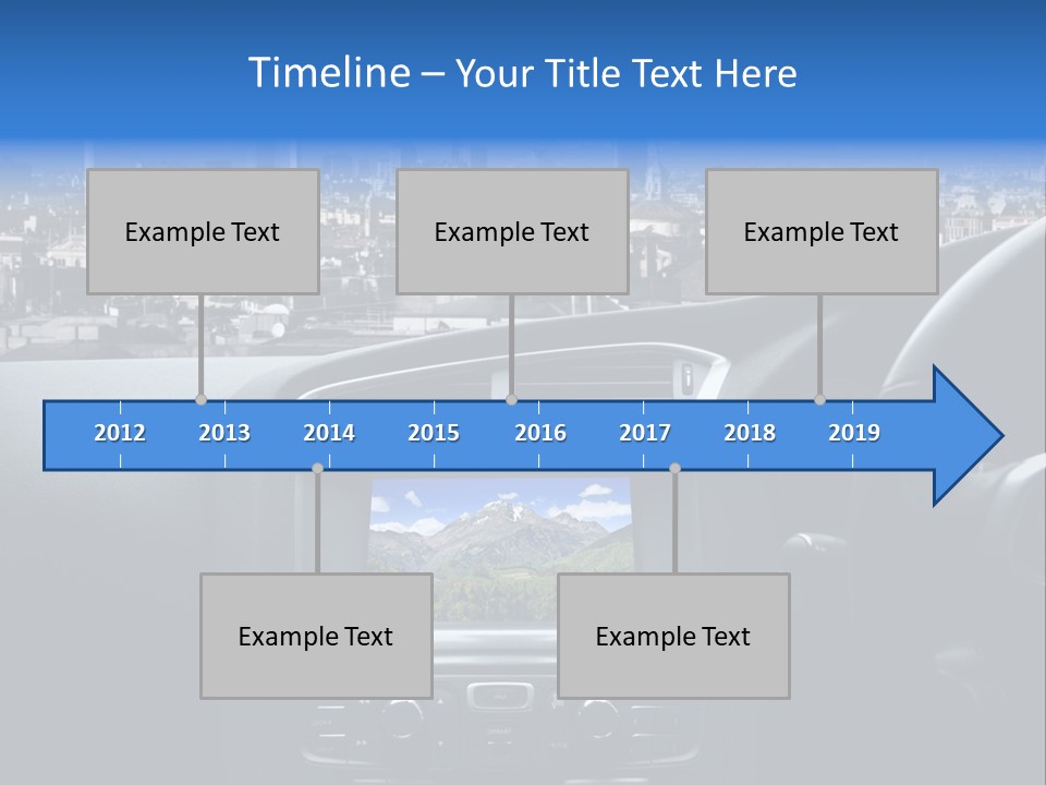 Immaginazione Auto Monti PowerPoint Template
