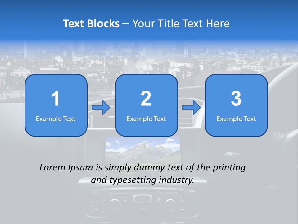Immaginazione Auto Monti PowerPoint Template