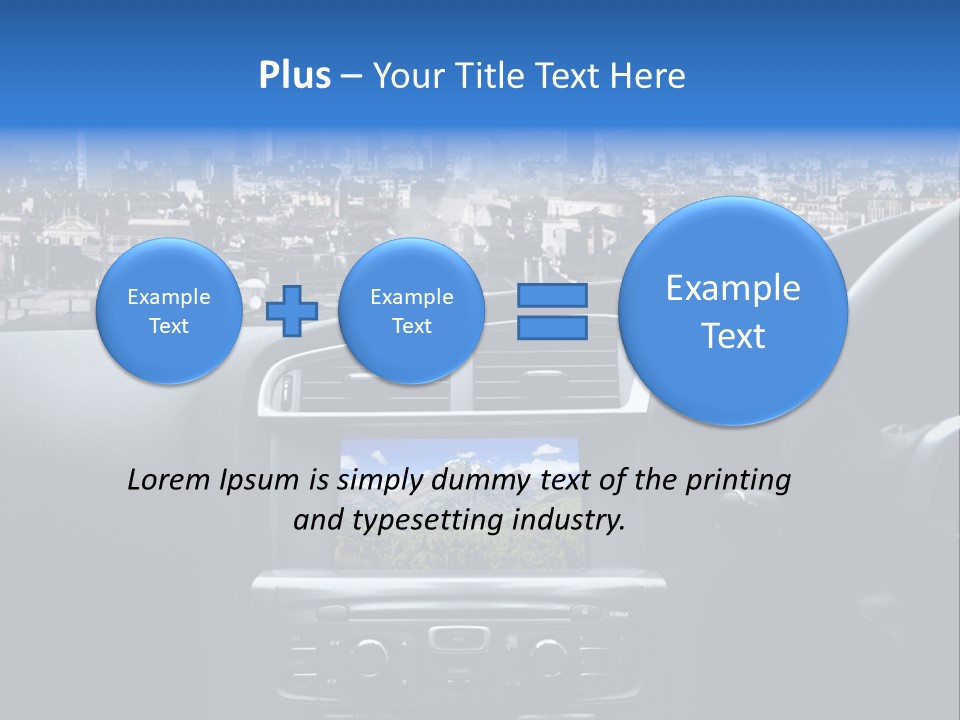 Immaginazione Auto Monti PowerPoint Template
