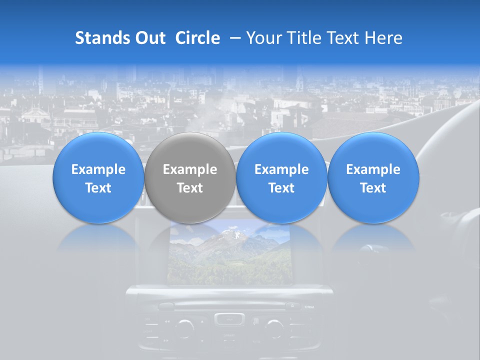 Immaginazione Auto Monti PowerPoint Template