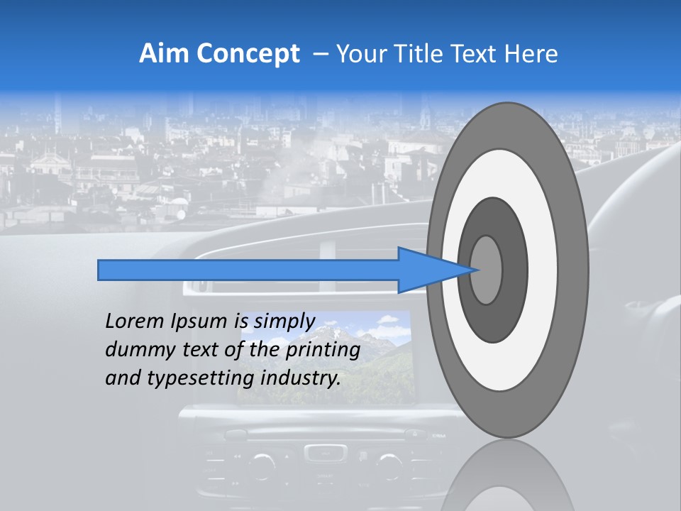 Immaginazione Auto Monti PowerPoint Template