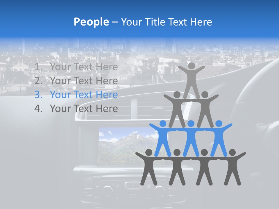 Immaginazione Auto Monti PowerPoint Template