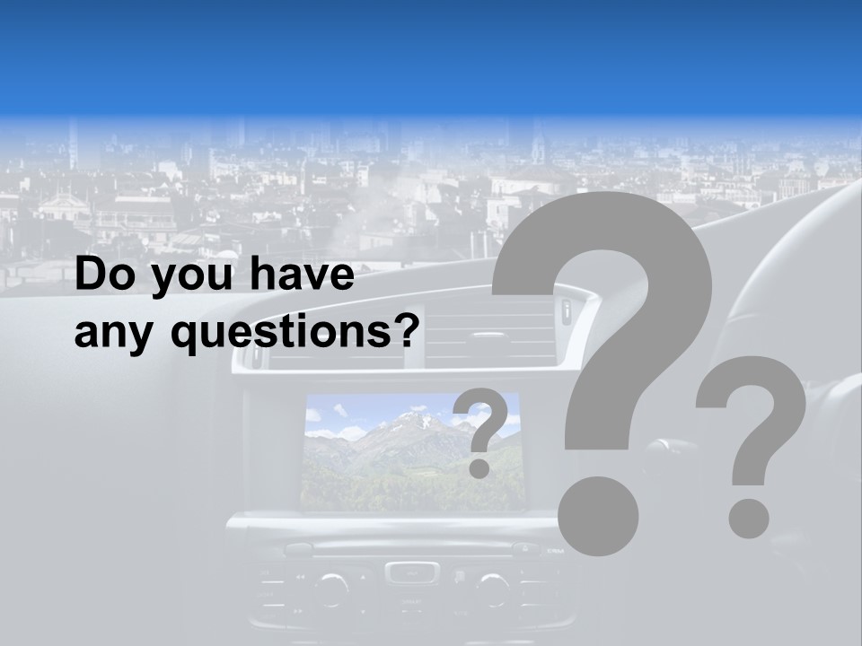 Immaginazione Auto Monti PowerPoint Template