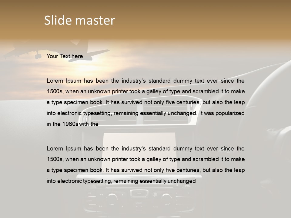 Fuggire Destinazione Sogno PowerPoint Template