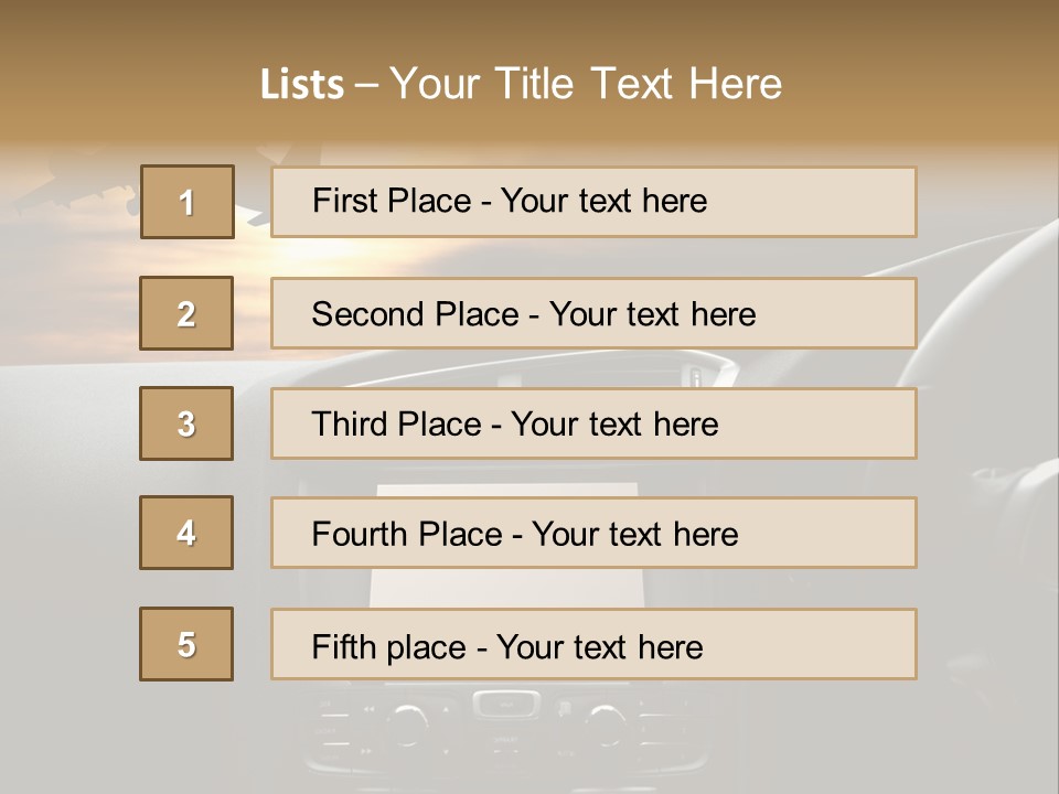 Fuggire Destinazione Sogno PowerPoint Template