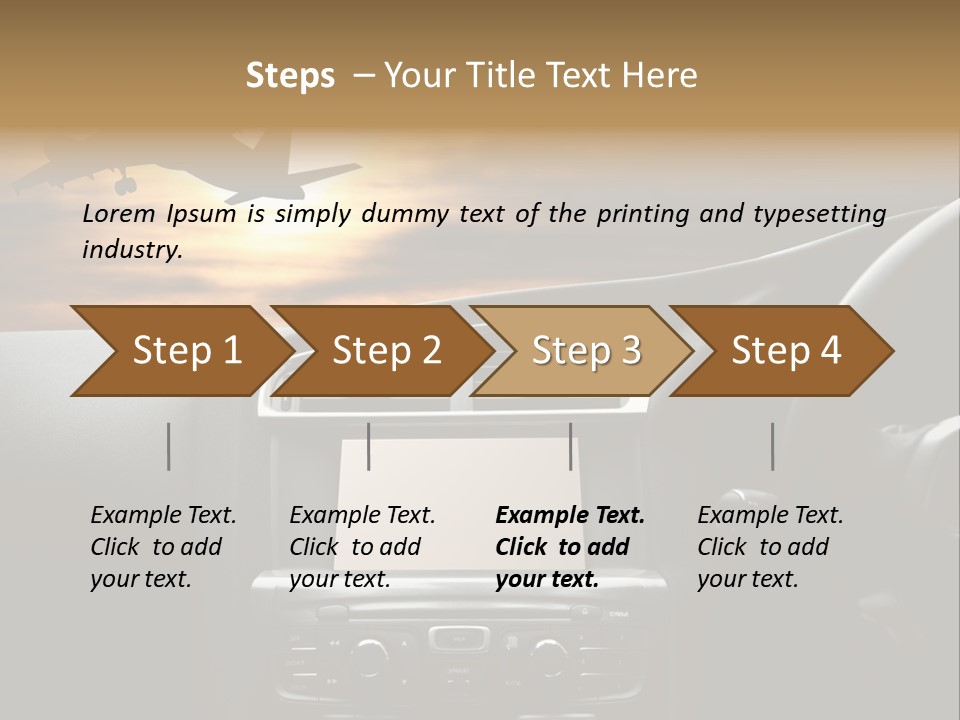 Fuggire Destinazione Sogno PowerPoint Template