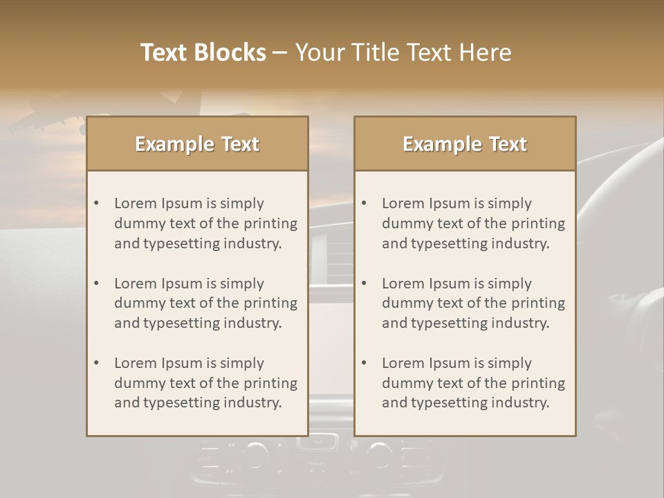 Fuggire Destinazione Sogno PowerPoint Template