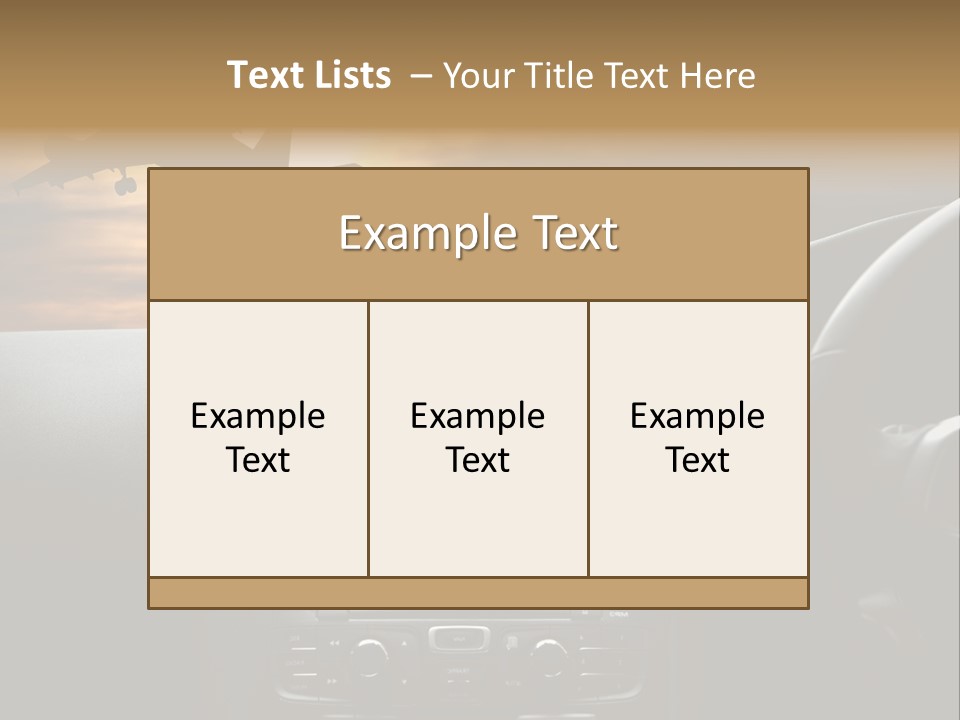 Fuggire Destinazione Sogno PowerPoint Template