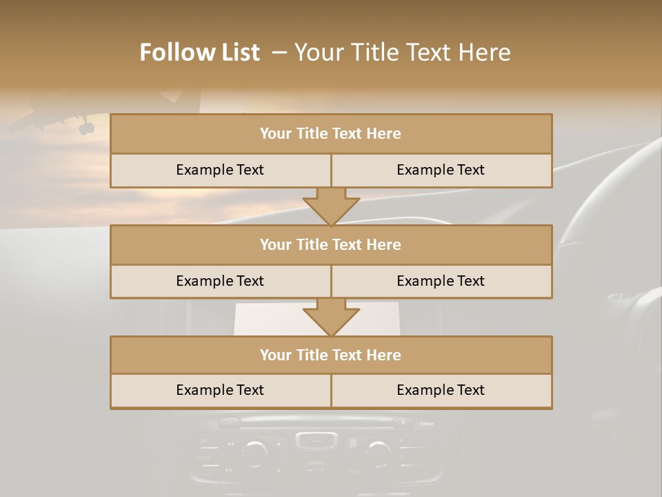 Fuggire Destinazione Sogno PowerPoint Template